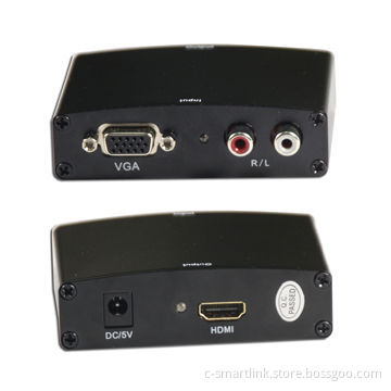 VGA + Audio to HDMI Converter, VGA + R/L to HDMI Converter
